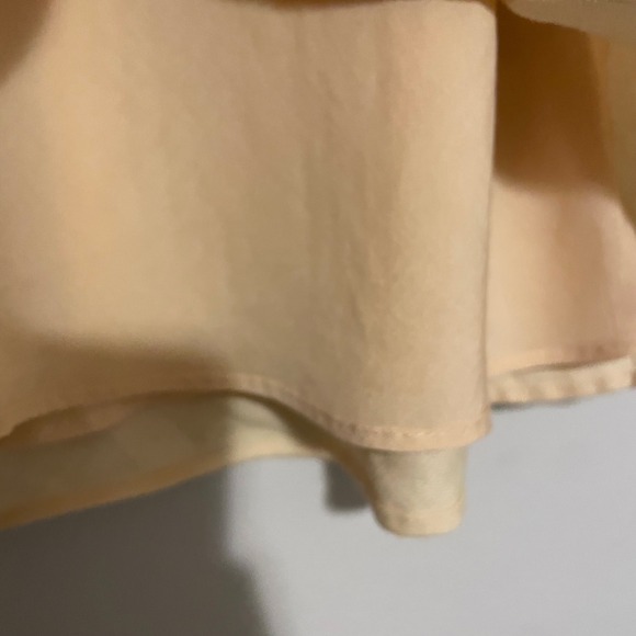 Reformation Brandy linen mini skirt XS butter yellow coquette bridal minimalist - Picture 5 of 6